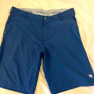 Adidas men’s golf shorts with Arnold Palmer logo on leg